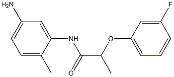 N-(5-amino-2-methylphenyl)-2-(3-fluorophenoxy)propanamide Structure