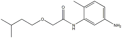 N-(5-amino-2-methylphenyl)-2-(3-methylbutoxy)acetamide Struktur