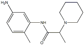 N-(5-amino-2-methylphenyl)-2-piperidin-1-ylpropanamide 结构式