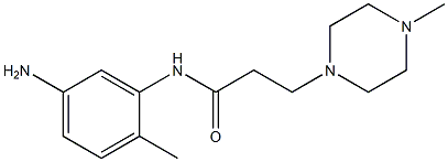 N-(5-amino-2-methylphenyl)-3-(4-methylpiperazin-1-yl)propanamide Struktur