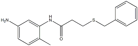  N-(5-amino-2-methylphenyl)-3-(benzylsulfanyl)propanamide