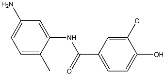 N-(5-amino-2-methylphenyl)-3-chloro-4-hydroxybenzamide 化学構造式