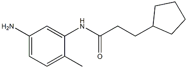 N-(5-amino-2-methylphenyl)-3-cyclopentylpropanamide Structure