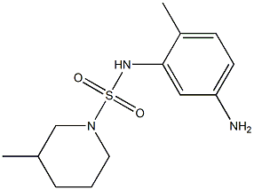 N-(5-amino-2-methylphenyl)-3-methylpiperidine-1-sulfonamide Struktur