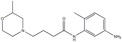 N-(5-amino-2-methylphenyl)-4-(2-methylmorpholin-4-yl)butanamide 结构式