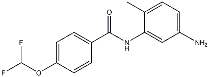 N-(5-amino-2-methylphenyl)-4-(difluoromethoxy)benzamide Struktur