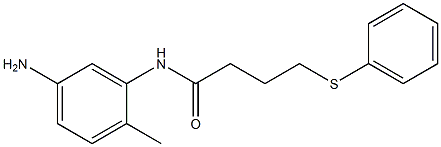 N-(5-amino-2-methylphenyl)-4-(phenylsulfanyl)butanamide,,结构式