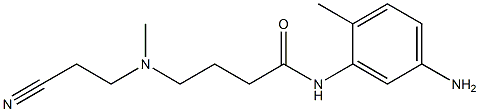 N-(5-amino-2-methylphenyl)-4-[(2-cyanoethyl)(methyl)amino]butanamide Struktur