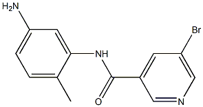N-(5-amino-2-methylphenyl)-5-bromopyridine-3-carboxamide Structure