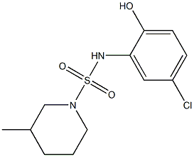 N-(5-chloro-2-hydroxyphenyl)-3-methylpiperidine-1-sulfonamide