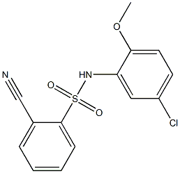 N-(5-chloro-2-methoxyphenyl)-2-cyanobenzene-1-sulfonamide Structure