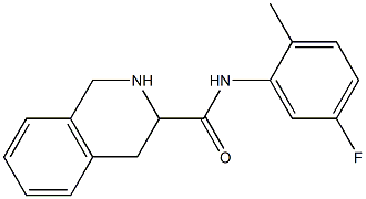 N-(5-fluoro-2-methylphenyl)-1,2,3,4-tetrahydroisoquinoline-3-carboxamide,,结构式