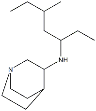 N-(5-methylheptan-3-yl)-1-azabicyclo[2.2.2]octan-3-amine,,结构式