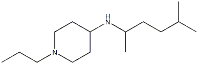 N-(5-methylhexan-2-yl)-1-propylpiperidin-4-amine,,结构式
