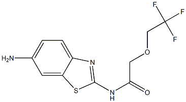 N-(6-amino-1,3-benzothiazol-2-yl)-2-(2,2,2-trifluoroethoxy)acetamide Structure