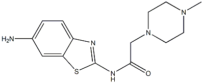N-(6-amino-1,3-benzothiazol-2-yl)-2-(4-methylpiperazin-1-yl)acetamide Struktur