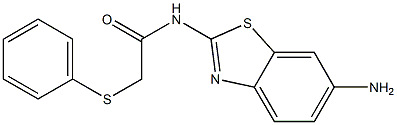  N-(6-amino-1,3-benzothiazol-2-yl)-2-(phenylsulfanyl)acetamide