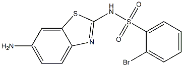 N-(6-amino-1,3-benzothiazol-2-yl)-2-bromobenzene-1-sulfonamide Structure