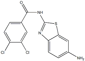 N-(6-amino-1,3-benzothiazol-2-yl)-3,4-dichlorobenzamide Structure