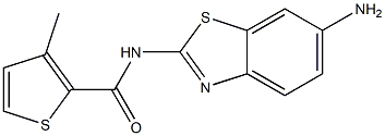 N-(6-amino-1,3-benzothiazol-2-yl)-3-methylthiophene-2-carboxamide Struktur
