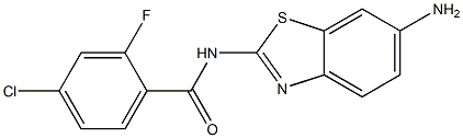 N-(6-amino-1,3-benzothiazol-2-yl)-4-chloro-2-fluorobenzamide