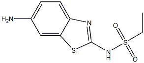 N-(6-amino-1,3-benzothiazol-2-yl)ethanesulfonamide 化学構造式