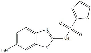 N-(6-amino-1,3-benzothiazol-2-yl)thiophene-2-sulfonamide Structure