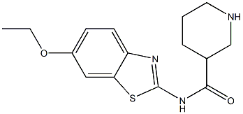 N-(6-ethoxy-1,3-benzothiazol-2-yl)piperidine-3-carboxamide Struktur