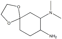 N-(8-amino-1,4-dioxaspiro[4.5]dec-7-yl)-N,N-dimethylamine,,结构式
