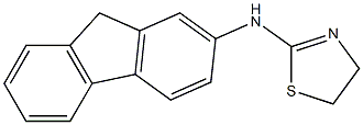 N-(9H-fluoren-2-yl)-4,5-dihydro-1,3-thiazol-2-amine,,结构式