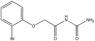 N-(aminocarbonyl)-2-(2-bromophenoxy)acetamide 化学構造式
