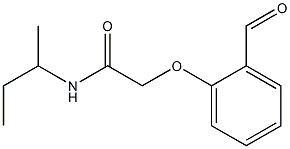 N-(butan-2-yl)-2-(2-formylphenoxy)acetamide 化学構造式