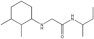 N-(butan-2-yl)-2-[(2,3-dimethylcyclohexyl)amino]acetamide Struktur