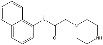 N-(naphthalen-1-yl)-2-(piperazin-1-yl)acetamide,,结构式