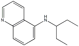 N-(pentan-3-yl)quinolin-5-amine,,结构式