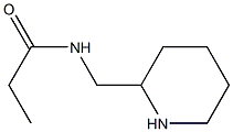 N-(piperidin-2-ylmethyl)propanamide Structure