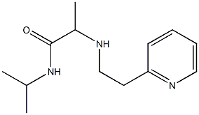 N-(propan-2-yl)-2-{[2-(pyridin-2-yl)ethyl]amino}propanamide 结构式