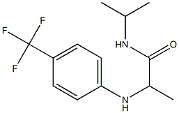 N-(propan-2-yl)-2-{[4-(trifluoromethyl)phenyl]amino}propanamide Structure