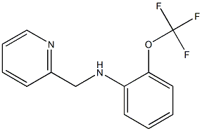 N-(pyridin-2-ylmethyl)-2-(trifluoromethoxy)aniline 化学構造式