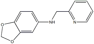 N-(pyridin-2-ylmethyl)-2H-1,3-benzodioxol-5-amine Struktur