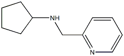 N-(pyridin-2-ylmethyl)cyclopentanamine 化学構造式