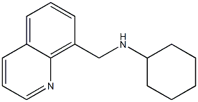 N-(quinolin-8-ylmethyl)cyclohexanamine,,结构式