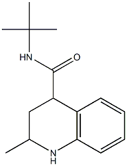 N-(tert-butyl)-2-methyl-1,2,3,4-tetrahydroquinoline-4-carboxamide,,结构式