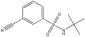 N-(tert-butyl)-3-cyanobenzenesulfonamide Structure