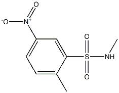N,2-dimethyl-5-nitrobenzene-1-sulfonamide 结构式