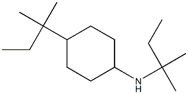 N,4-bis(2-methylbutan-2-yl)cyclohexan-1-amine 结构式
