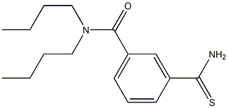 N,N-dibutyl-3-carbamothioylbenzamide 结构式