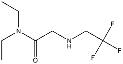 N,N-diethyl-2-[(2,2,2-trifluoroethyl)amino]acetamide Struktur