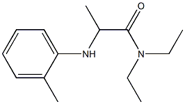 N,N-diethyl-2-[(2-methylphenyl)amino]propanamide Structure