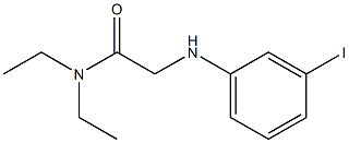 N,N-diethyl-2-[(3-iodophenyl)amino]acetamide Structure